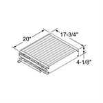 Serpentin, Radiateur à ailette 125 000 btu, 17" ¾ x 20"
