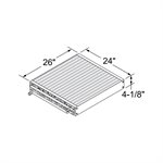 Serpentin, Radiateur à ailette 220 000 btu, 24" x 26"