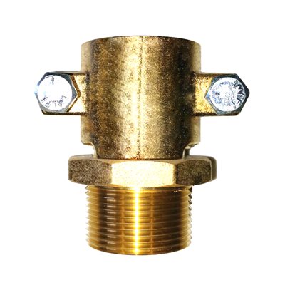 Adapteur vissé mâle 1" 1 / 4 x PEX 1" 1 / 2 bolté brass