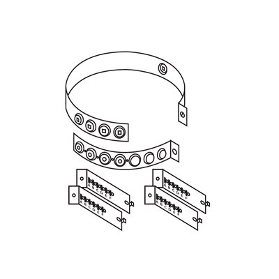 Kit collet attachement de cheminée 6" et 8" Kit collet attachement de cheminée 6" et 8"