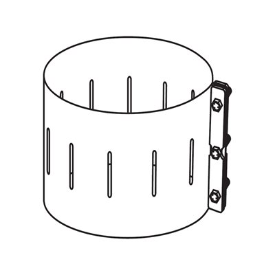 Ceinture de cheminée 6" Stainless Ceinture de cheminée 6" Stainless