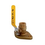 Flange ball valve 3 / 4" fixed lead free (Pair)