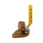 Flange ball valve 3 / 4" fixed lead free (Pair)