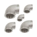 Threaded stainless steel 90 degree elbow
