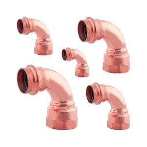 Adapteur Cuivre 90° Fileté Femelle x Press